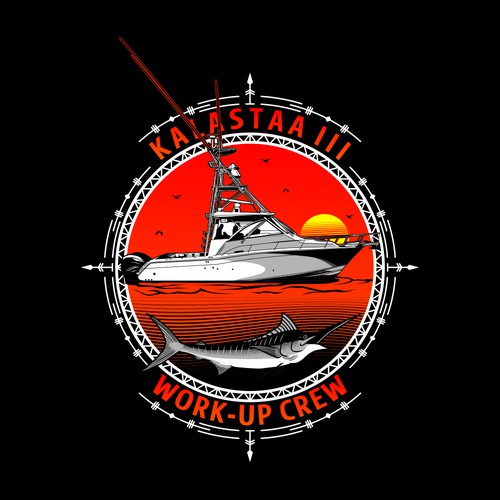 Design an old school style t-shirt for the crew of a soon to be launched  fishing boat, T-shirt contest