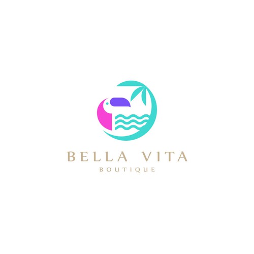 Design a beautiful logo for a eco friendly women's clothing store at the beach. Design by ❤️Kate.V