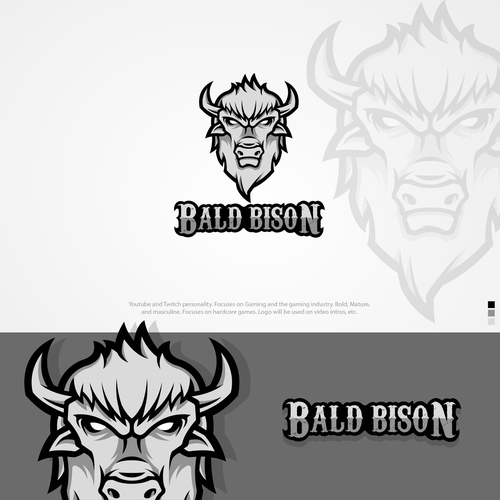 Create A Badass Logo Social Media Design For Baldbison ロゴ Snsセットコンペ