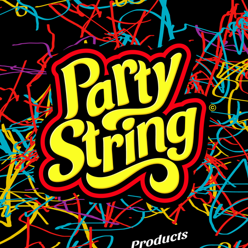 SILLY STRING LOGO + BACKGROUND Design by rilstack