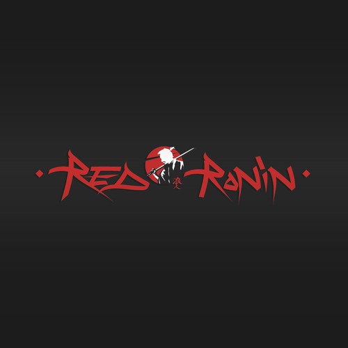 Anime-inspired logo for Red Ronin Design by Guido_Astolfi