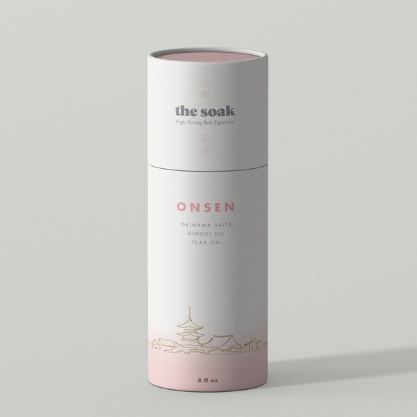 Diseño de betiobca titulado "Packaging for bath & wellness soak"