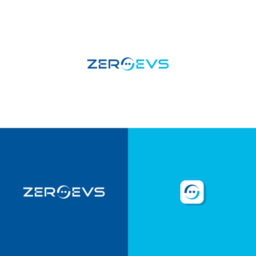 Logo for the emerging electic vehicle charger market, with a subtle emphasis on net zero Design by zephyr♬