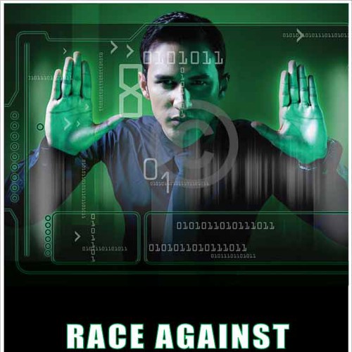 Create a cover for the book "Race Against the Machine" Réalisé par Anand_ARE