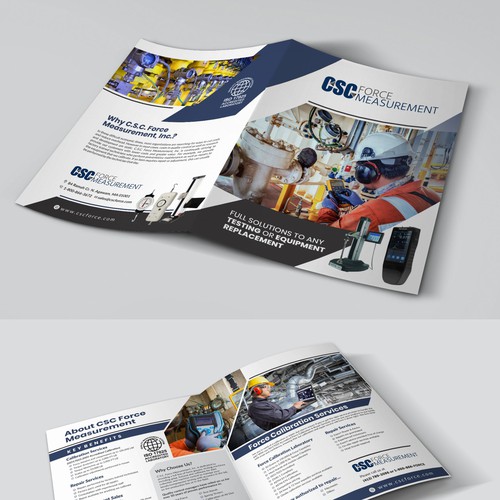 Eye catching brochure to inform current clients of additional products and services offered Design by Dzine Solution