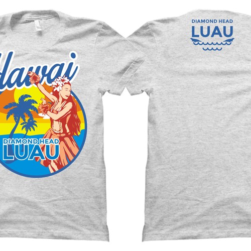 Create A Shirt Souvenir For The Hottest Luau In Hawaii Design by S U T A ™