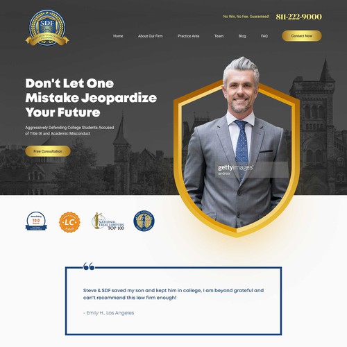 New Homepage Design For Law Firm - Layout and Instructions Provided but I Need Your Creativity !! ;) Design by Interframers™