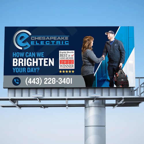 Chesapeake Electric Billboard Design by BrainStorm.