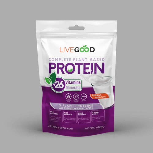 ***GUARANTEED PRIZE*** - LABEL DESIGN for Protein Powder -*****NEW***** Design by JamPasir