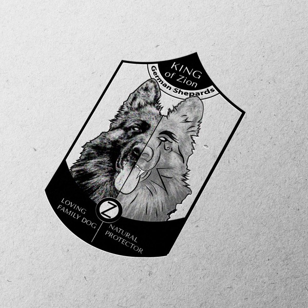 Iconic logo for German Shepherds kennel