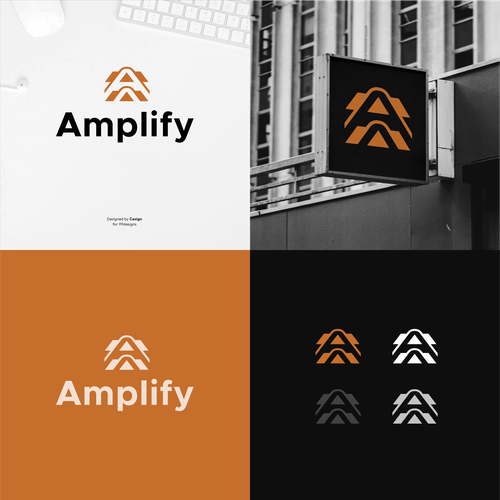 Amplify Logo Design by casign