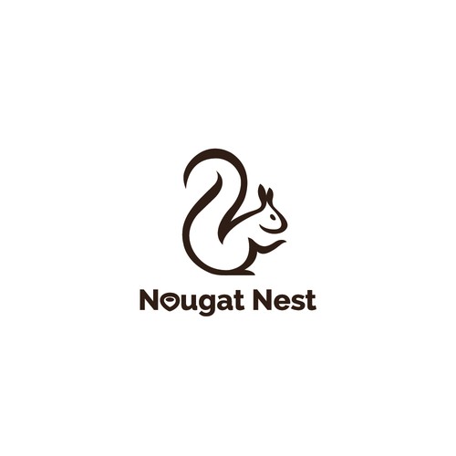 Simple yet elegant Squirrel design Diseño de Greycell design