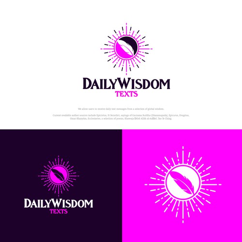 Daily Wisdom Texts - "Daily text messages from a selection of global wisdom" Design by Hamlet/simba14