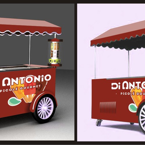 I need a design to customize ice cream cars with logo Di Antonio Gourmet Design by BennyRafido