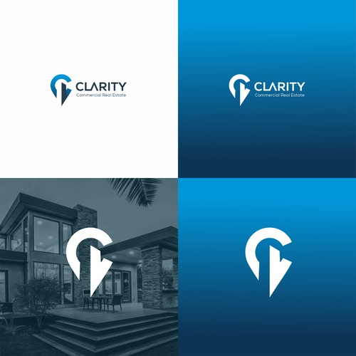 Logo + Brand Guide for Clarity Commercial Real Estate Design by Brain.co