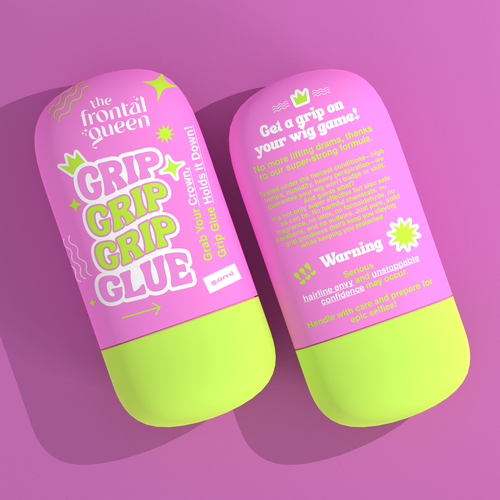 コンペ「Design Wig Glue Product label  for a Viral Gen Z hair brand!」のデザイン by ilonaGiさん 