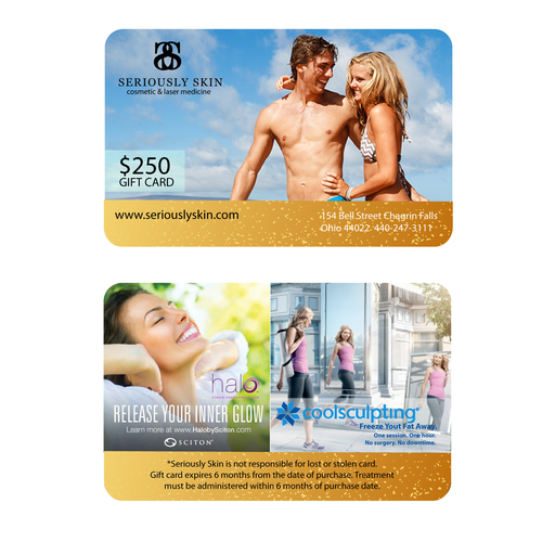 Holiday gift card design for a Cosmetic Medicine practice Design by Noraunik