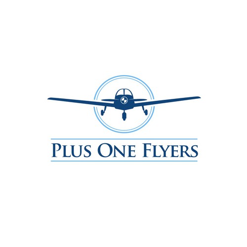 Airplane themed logo for private pilot flying club! Design by Logicainfo ♥