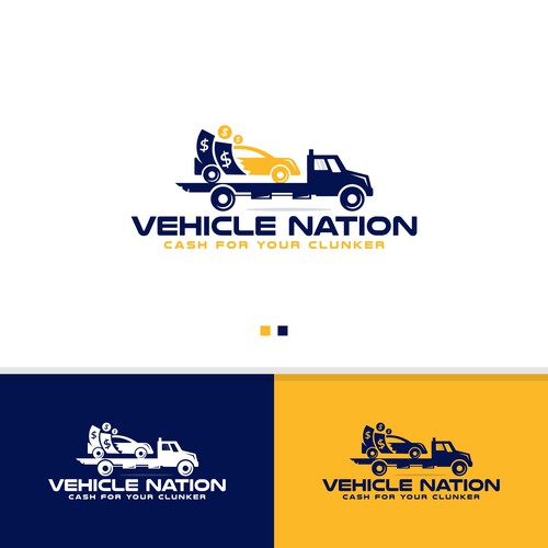 Vehicle Nation Seeks Logo For Junk Car Business. Design by StudioJack