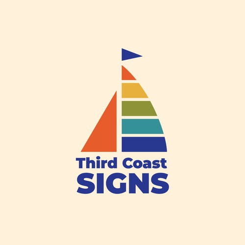 New vibrant business logo and branding for a sign making company serving Chicago Design by Azwar_Design®