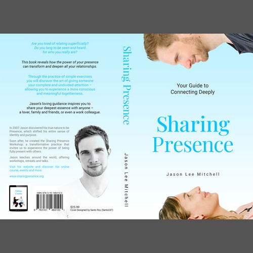 Mindfulness Book Cover on Sharing Presence Design by SantoRoy71