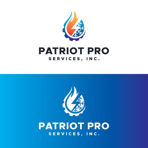 Logo for small Heating, Cooling, Electrical contractor Design by D E S P O T I C