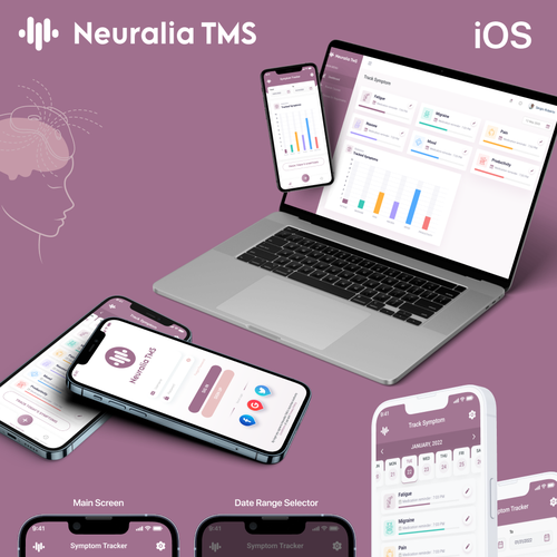 Symptom Tracker App Design von ASMARA DESIGN