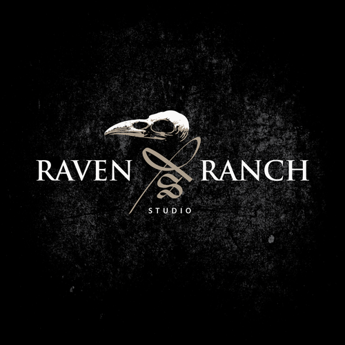 Raven skull logo for hire! Design by EkaroBe