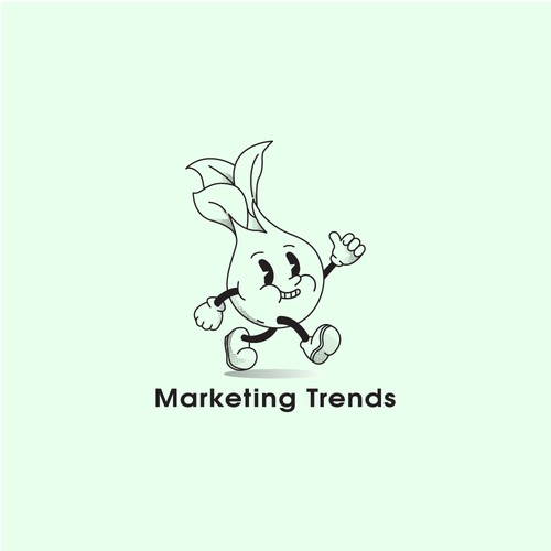 Illustrated Character Logo for Newsletter Design by WinterIsHere