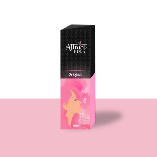 Design Perfume Box and Label for "Attract Him" scent to appeal to women Design by chinmoydesigns