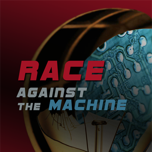 Create a cover for the book "Race Against the Machine" Design by Agnes Bak