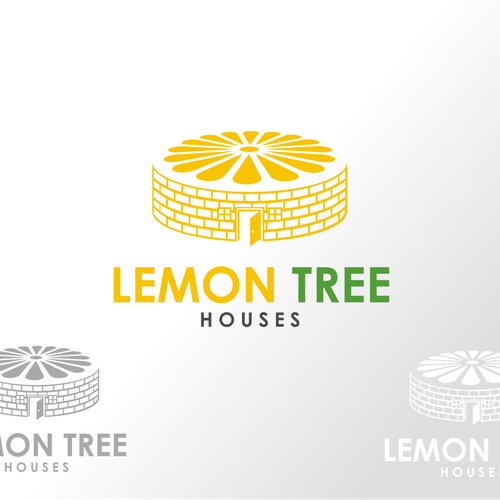 Lemon Tree Houses Logo Folegandros Island Resort in Greece! Design by efraim lee