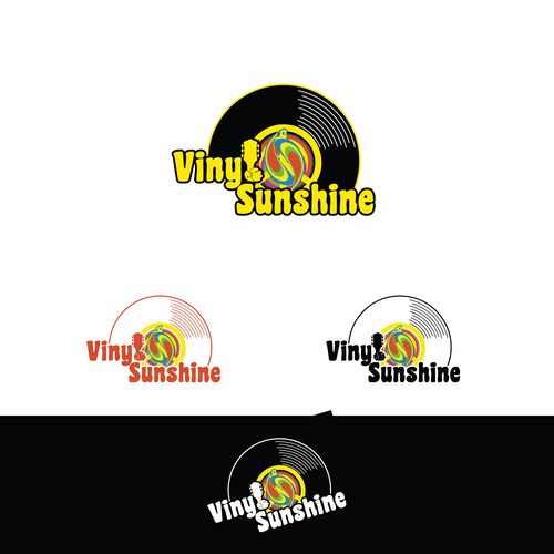 Vinyl Sunshine needs an uplifting retro, 60s/70s BAND logo Design by Kristina2-d