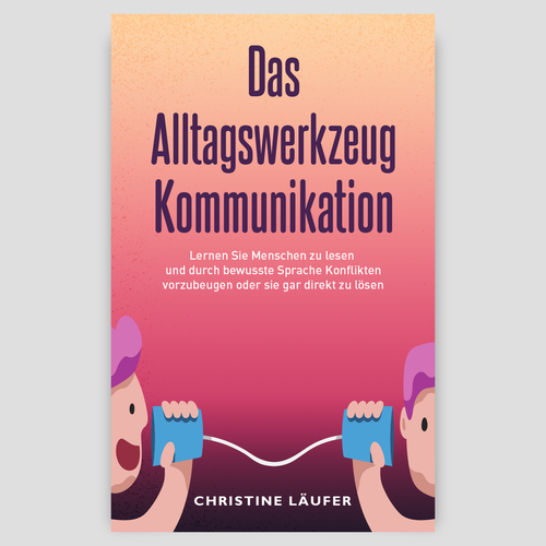 A novel cover on the subject of communication, which appeals to a young educated target group Design by DesignVibe