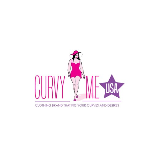 Crea el logo para marca de ropa para la mujer curvy de