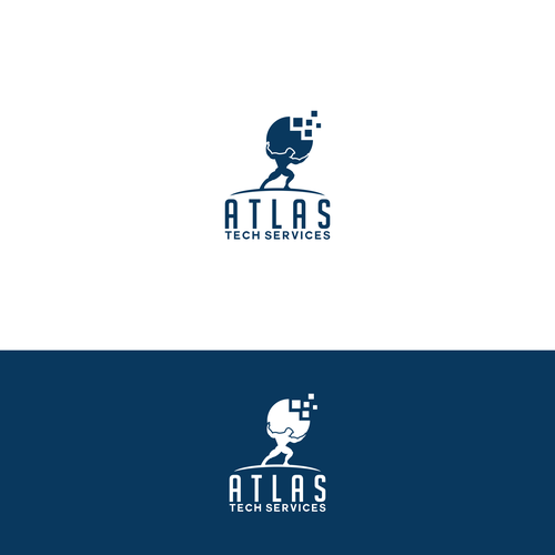 Guaranteed-  Create a logo and branding concept for Atlas Tech Services Design by oink! design