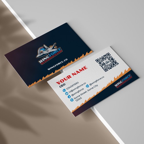 Create a fun logo for a chicken wing concept! Wing Force - Weaponized Flavor Design by TamaCidé