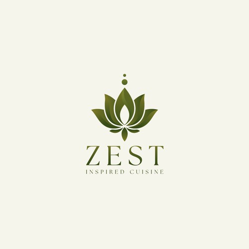 "Simple, clever, sophisticated logo design for ZEST restaurant" winning Product label