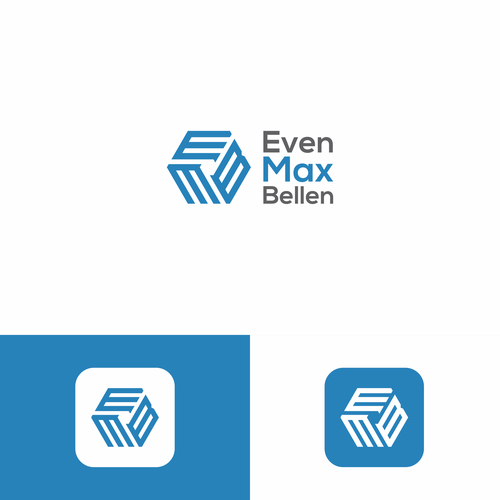 "Krachtig ontwerp voor een jonge startup in de IT" winning Business card