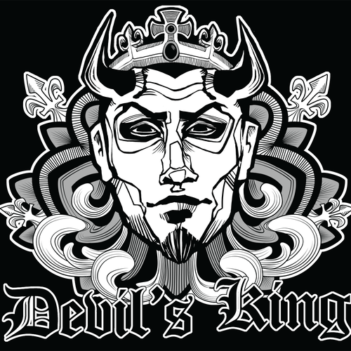 Devil's King Pirate Flag Diseño de Vosgete