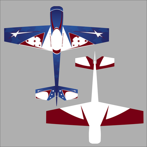 Aerobatic Aircraft paint scheme Design by Barton Designs