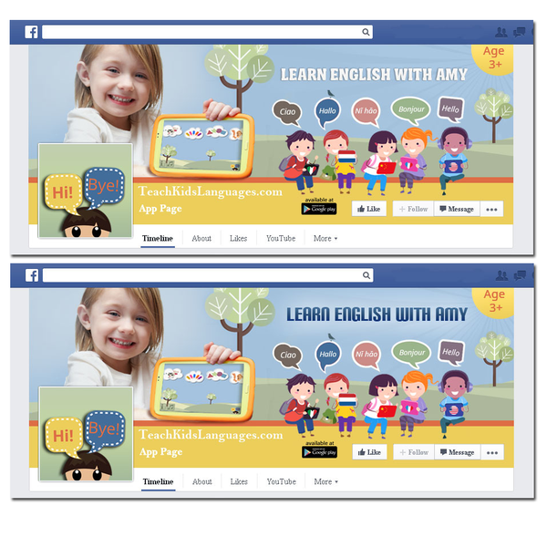 Design by skineth titled "Teach Kids Languages"