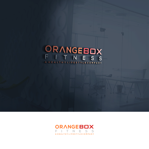 New Orange Box Fitness Logo Design by SERIOSA_™