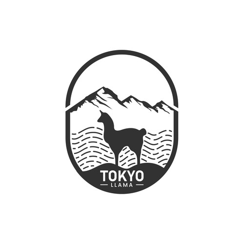 Outdoor brand logo for popular YouTube channel, Tokyo Llama Ontwerp door ceylongraphic