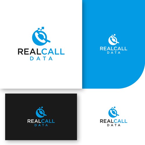 real call data logo Diseño de rzaltf
