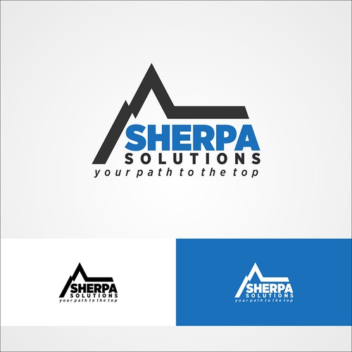 Create a powerful logo for Sherpa Solutions that will make people want to climb the career ladder Diseño de capadoci