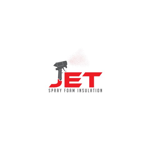 Design a modern logo for a Spray Foam Insulation business. Jet Spray