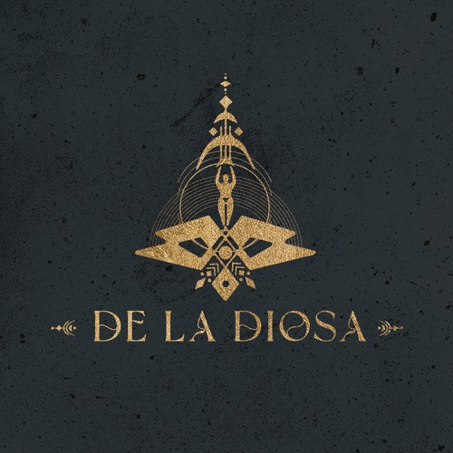 De la Diosa - Goddess Temple and Retreat Center Logo Design by Sauriêl Creative