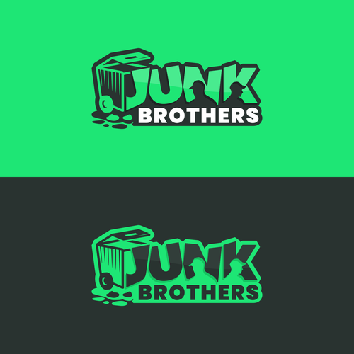 Fun logo for our local, family owned junk removal business Design by cbertti