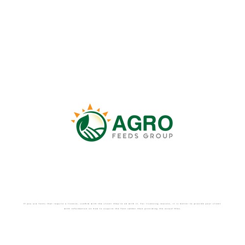 A strong logo design that display trust, strength and our connection to agriculture produces Design by Web Hub Solution